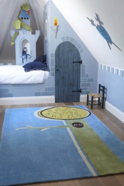 Boys bedroom in blue for young children